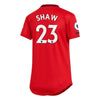 Image of Luke Shaw Manchester United Women's 2019/20 Home Replica Player Jersey – Red 2019