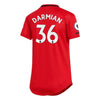 Image of Matteo Darmian Manchester United Women's 2019/20 Home Replica Player Jersey – Red 2019