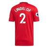 Image of Victor Lindelöf Manchester United 2019/20 Home Replica Player Jersey – Red 2019