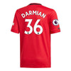 Image of Matteo Darmian Manchester United Youth 2019/20 Home Replica Player Jersey – Red 2019