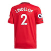 Image of Victor Lindelöf Manchester United Youth 2019/20 Home Replica Player Jersey – Red 2019