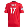 Image of Fred Manchester United Youth 2019/20 Home Replica Player Jersey – Red 2019