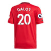 Image of Diogo Dalot Manchester United Youth 2019/20 Home Replica Player Jersey – Red 2019