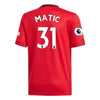 Image of Nemanja Matic Manchester United Youth 2019/20 Home Replica Player Jersey – Red 2019