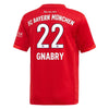 Image of Serge Gnabry Bayern Munich Youth 2019/20 Home Replica Player Jersey – Red 2019