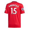 Image of Andreas Pereira Manchester United Youth 2019/20 Home Replica Player Jersey – Red 2019