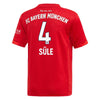 Image of Niklas Süle Bayern Munich Youth 2019/20 Home Replica Player Jersey – Red 2019