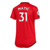 Image of Nemanja Matic Manchester United Women's 2019/20 Home Replica Player Jersey – Red 2019