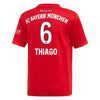 Image of Thiago Alcântara Bayern Munich Youth 2019/20 Home Replica Player Jersey – Red 2019