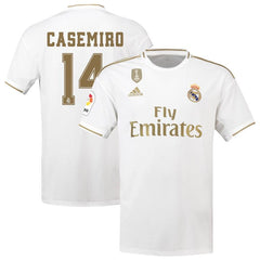 Carlos Casemiro Real Madrid 2019/20 Home Replica Player Jersey – White 2019