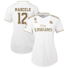 Marcelo Vieira da Silva Real Madrid Women's 2019/20 Home Replica Player Jersey – White 2019