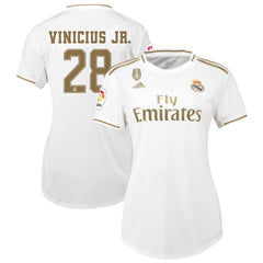 Vinícius Júnior Real Madrid Women's 2019/20 Home Replica Player Jersey – White 2019