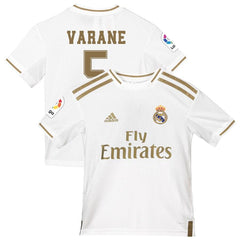 Raphael Varane Real Madrid Youth 2019/20 Home Replica Player Jersey - White 2019