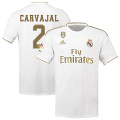 Daniel Carvajal Real Madrid 2019/20 Home Replica Player Jersey – White 2019