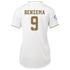 Image of Karim Benzema Real Madrid Women's 2019/20 Home Replica Player Jersey – White 2019