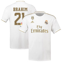 Brahim Díaz Real Madrid 2019/20 Home Replica Player Jersey – White 2019