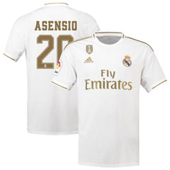 Marco Asensio Real Madrid 2019/20 Home Replica Player Jersey – White 2019