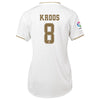 Image of Toni Kroos Real Madrid Women's 2019/20 Home Replica Player Jersey – White 2019