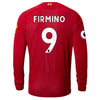 Image of Roberto Firmino Liverpool New Balance 2019/20 Home Replica Player Long Sleeve Jersey – Red 2019