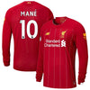 Image of Sadio Mané Liverpool New Balance 2019/20 Home Replica Player Long Sleeve Jersey – Red 2019