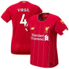 Image of Virgil Van Dijk Liverpool New Balance Women's 2019/20 Home Replica Player Stadium Jersey – Red 2019