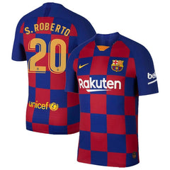 Sergi Roberto Barcelona 2019/20 Home Vapor Match Jersey - Royal 2019