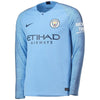 Image of Manchester City/2019 Home Replica Long Sleeve Jersey – Blue 2019