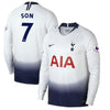 Image of Son Heung-min Tottenham Hotspur/2019 Home Replica Long Sleeve Jersey – White 2019