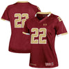 Image of #22 Boston College Eagles Under Armour Women's Replica Football Jersey - Maroon 2019