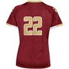 Image of #22 Boston College Eagles Under Armour Women's Replica Football Jersey - Maroon 2019