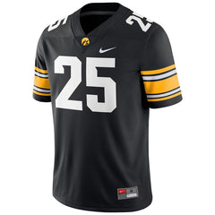 #25 Iowa Hawkeyes Game Jersey – Black 2019