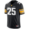 Image of #25 Iowa Hawkeyes Game Jersey – Black 2019