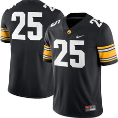 #25 Iowa Hawkeyes Game Jersey – Black 2019