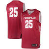 Image of #25 Temple Owls Under Armour Replica Performance Basketball Jersey – Garnet 2019