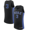 Image of #3 Duke Blue Devils Replica Basketball Jersey - Black 2019