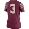 Image of #3 Florida State Seminoles Women's Legend Jersey - Garnet 2019