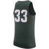 Image of #33 Michigan State Spartans Hyper Elite Basketball Jersey – Green 2019