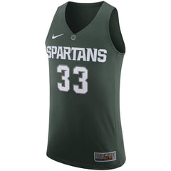 #33 Michigan State Spartans Hyper Elite Basketball Jersey – Green 2019