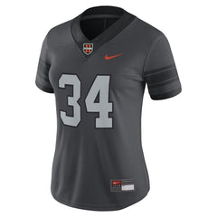 #34 Oregon State Beavers Women's Game Replica Football Jersey - Anthracite 2019