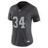 Image of #34 Oregon State Beavers Women's Game Replica Football Jersey - Anthracite 2019