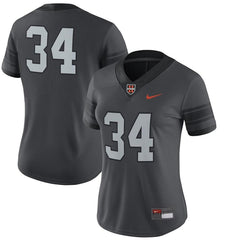 #34 Oregon State Beavers Women's Game Replica Football Jersey - Anthracite 2019