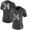 Image of #34 Oregon State Beavers Women's Game Replica Football Jersey - Anthracite 2019