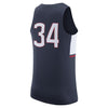 Image of #34 UConn Huskies Basketball Jersey - Navy 2019