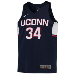 #34 UConn Huskies Replica Basketball Jersey - Navy 2019