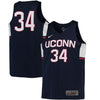 Image of #34 UConn Huskies Replica Basketball Jersey - Navy 2019