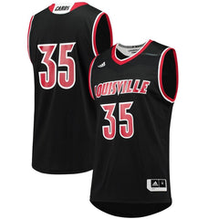 #35 Louisville Cardinals  Replica Basketball Jersey - Black 2019