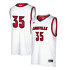 Image of #35 Louisville Cardinals  Replica Basketball Jersey - White 2019