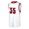 Image of #35 Louisville Cardinals  Replica Basketball Jersey - White 2019