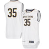 Image of #35 Notre Dame Fighting Irish Under Armour Replica Performance Basketball Jersey – White 2019