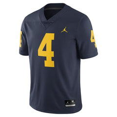 #4 Michigan Wolverines Jordan Brand Limited Performance Football Jersey – Navy 2019